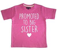 Edward Sinclair Camiseta infantil "Promoted to Big Sister", color rosa chicle, Rosa Chicle, 3-4 años