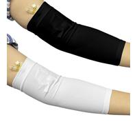 EDWERD Protector de manga para brazo PICC Line - Funda transpirable para el cuidado de enfermería, se adapta a circunferencia de brazo de 9 a 14 pulgadas, blanco+negro, 4 Pcs