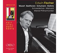 Edwin Fischer joue Beethoven, Brahms, Mozart et Schumann : Œuvres pour piano.