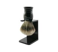 Edwin Jagger Brocha de Afeitar de Tejón con Soporte de Goteo, Tamaño Medio, Color Negro - 1 Pack