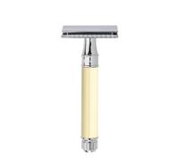Edwin Jagger DE87 - Maquinilla de afeitar para hombre, color blanco y plateado