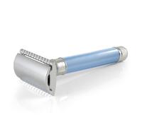 Edwin Jagger Maquinilla De Afeitar Delbe14Bl Azul Mango Largo