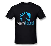 Edwina Erin Men's CSGO Team Liquid Logo Black T Shirt Medium