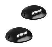 EDXTNKQC 2PCS Luces Led Exterior, Foco Led Jardin, Foco De Carcasa De Aluminio De 3 W, Voltaje De Alimentación De 110 V-240 V, Lámpara De Iluminación Para Cercas Y Carreteras(Red)