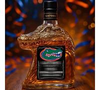 EDXTNKQC Decantador Whisky - Arte Escultura, Decantador De Whisky De 300 Ml con Forma De Cocodrilo, Botella De Vidrio con Forma De Anfibio, Apto para Uso Doméstico Y En Bares(B)