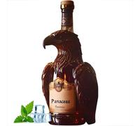 EDXTNKQC Decantador Whisky - Arte Escultura, Escultura De Decantador De Whisky De 300 Ml con Forma De Águila, Botella De Vidrio con Temática Animal, Dispensador De Licor Soplado A Mano