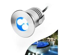 EDXTNKQC Luces De Piscina, Foco Empotrable Suelo Exterior, Foco De Acero Inoxidable De 3 W, Focos Exterior Impermeable IP68, Focos Sumergible De 12 V-24 V CC(Green,24V)