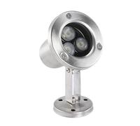 EDXTNKQC Luces De Piscina, Luz LED Subacuática Para Fuente Con Anillo Impermeable IP68, Foco De 3 W Para Estanque, Iluminación De Acero Inoxidable, Foco Para Estanque Y Parque(Cold White,3W(24V))