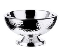 EDZARD 10,5 litros refrigerador de champán Capri, para 5 botellas, diámetro 43 cm, acero Inoxidable, exterior con patron, doble pared para un mejor aislamiento (refrigerador de botellas, champanera)