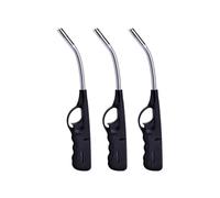 EDZARD 3 Encendedores Mecheros Recargables Largos de Gas Flexibles de 25 cm, Rellenables