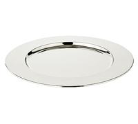 EDZARD Bajoplato Carlo, plateado, diámetro 30 cm, bandeja de servir, plato subyacente