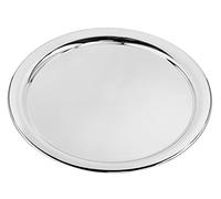 EDZARD Bandeja Porto, ronda, plateado, protegido contra el deslustre, diámetro 32 cm, Plato para Servir