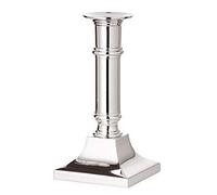 EDZARD Candelero Kent, Plateado, Protegido contra el deslustre, Altura 16 cm