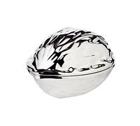 EDZARD Cascanueces Nuez (L 9 cm), plateado resistente al deslustre | decoración de mesa, utensilio de cocina, decoración navideña, idea de regalo