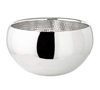EDZARD Champanera Enea (Ø 35 cm, M) de acero inoxidable - enfriador de champán y cava de doble pared - enfriador de bebidas para 3 botellas - cubeta para vino, cava y hielo - enfriador de vino