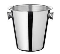 EDZARD champanera Joey, con asas, acero inoxidable, muy pulido, altura 23 cm, diámetro 21 cm (enfriador de botellas, enfriador de vino)