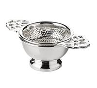 EDZARD Colador/Filtro de té Assam con Soporte, Plateado y Protegido contra el deslustre, Ø 6 cm