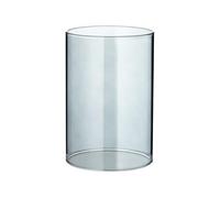 EDZARD Cristal de repuesto Mascha y Bamboo (H 15 cm, Ø 10 cm), oscuro | cilindro de cristal sin base, para candelabros, cristal oscuro para portavelas, vaso para vela, decoración de mesa