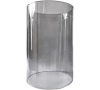 EDZARD Cristal de repuesto oscuro para candelabros serie Masha y Bamboo, altura 15 cm, diámetro 10 cm, cristal para portavelas, cilindro de cristal sin base