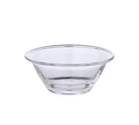 EDZARD Cristal de repuesto para cuenco de caviar (diámetro de 9 cm, altura de 5,5 cm), cristal transparente, forma cónica, para caviar, salsas y guarniciones - Bandeja de cristal de repuesto para