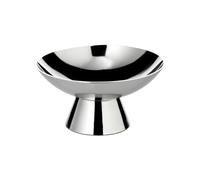 EDZARD Cuenco Malibu (diámetro de 13,5 cm y altura de 7 cm), acero inoxidable pulido brillante, cuenco decorativo, decoración escultórica