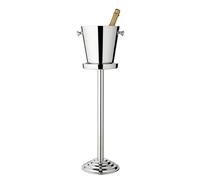 EDZARD Enfriador de Botellas Sevilla (Altura 85 cm, diámetro 23 cm) con Asas, con Soporte, Acero Inoxidable, Pulido Brillante, Enfriador de Botellas, Enfriador de Vino