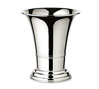 EDZARD Jarrón Tromba (Altura 15 cm) Capa Gruesa Plateado - Florero Moderno para Tulipanes, decoración de Mesa