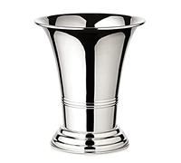 EDZARD Jarrón Tromba (Altura 20 cm) Capa Gruesa Plateado - Florero Moderno para Tulipanes, decoración de Mesa