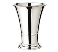 EDZARD Maceta Tromba Plateada, Altura 25 cm, diámetro 19 cm