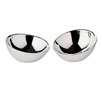 EDZARD Juego de 2 bols de postre Asti, acero inoxidable pulido a espejo, diametro 9 cm