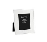 Edzard Marco de fotos chapado en plata con soporte de 13 x 18 cm, empola, no se deslustra, acabado brillante, frontal de cristal real y parte trasera de terciopelo de alta calidad, para retrato u