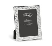Edzard Marco de fotos chapado en plata de 10 x 15 cm, no se deslustra, acabado brillante, frontal de cristal real y parte trasera de terciopelo de alta calidad, para retrato u horizontal, elegante
