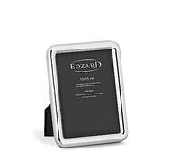 EDZARD Marco de fotos Como para foto de 10 x 15 cm, plateado, protegido contra el deslustre, pared trasera de terciopelo, con 2 colgadores, portafotos para poner abajo o colgar en la pared