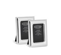 EDZARD Mini marcos Adria set de 2 (4x6 cm) bañados en plata antideslustre