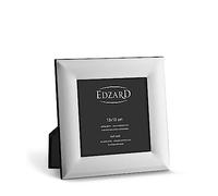 EDZARD Marco de fotos Gela para foto de 13 x 13 cm, plateado, protegido contra el deslustre, pared trasera de terciopelo, portafotos para poner abajo