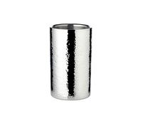 EDZARD Nebraska - Enfriador de botellas (altura 20 cm, diámetro 12 cm), finamente martillado, acero inoxidable pulido, doble
