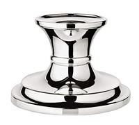 EDZARD - Portavelas Fiona, Altura 6 cm, Plata Noble, Resistente al deslustre
