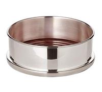 EDZARD Posavasos Derby, Plateado, Suelo de Madera, diámetro 13 cm