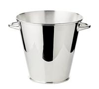 EDZARD Refrigerador de botellas "Calo" con asas, plateado pesado, diámetro 22 cm, altura 21 cm