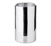 EDZARD Refrigerador de botellas Nebraska, acero inoxidable, muy polido, doble pared, altura 20 cm, diámetro 12 cm