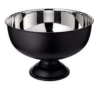 EDZARD refrigerador de champán Pearl, para 5 botellas, diámetro 36 cm, acero inoxidable, exterior color negro, enfriador de botellas, champanera