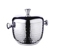 EDZARD Rico - Cubitera con tapa (21 cm, acero inoxidable pulido)