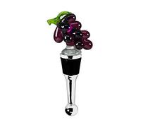 EDZARD Tapón para botellas Uvas (H 11 cm), hecho a mano | para champán, vino y cava, estilo vidrio artesanal, decoración de fiesta, accesorio de bar, idea de regalo