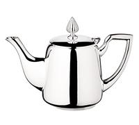 EDZARD Tetera Cimba, plateada pesada, longitud 23 cm, altura 16 cm, capacidad 0,85 litros