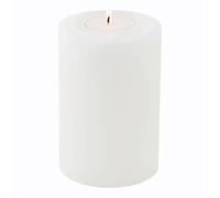 EDZARD Vela Permanente Cornelius (Altura 12 cm, diametro 8 cm) portacandelitas para candelitas estándar y candelitas de plástico Transparente, Resistente al Calor hasta 90°