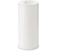 EDZARD Vela Permanente Cornelius (Altura 18 cm, diametro 8 cm) portacandelitas para candelitas estándar y candelitas de plástico Transparente, Resistente al Calor hasta 90°