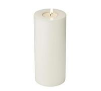 EDZARD Vela Permanente Cornelius (Altura 18 cm, diametro 8 cm) portacandelitas para candelitas estándar y candelitas de plástico Transparente, Resistente al Calor hasta 90°