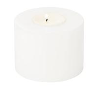 EDZARD Vela Permanente Cornelius (Altura 6 cm, diametro 6 cm) portacandelitas para candelitas estándar y candelitas de plástico Transparente, Resistente al Calor hasta 90°