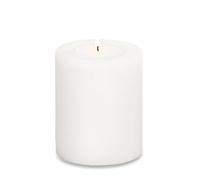 EDZARD Vela Permanente Cornelius (Altura 9 cm, diametro 8 cm) portacandelitas para candelitas estándar y candelitas de plástico Transparente, Resistente al Calor hasta 90°