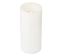 EDZARD Vela Permanente Cornelius, Lado Arriba cóncava (Altura 18 cm, diametro 8 cm) portacandelitas para candelitas estándar y candelitas de plástico Transparente, Resistente al Calor hasta 90°